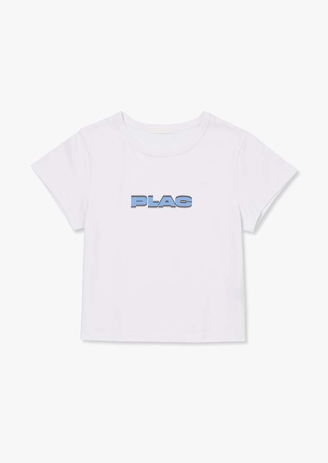 [앨리스펑크 pick&#039;s]베이직 로고 크롭 티셔츠 블루