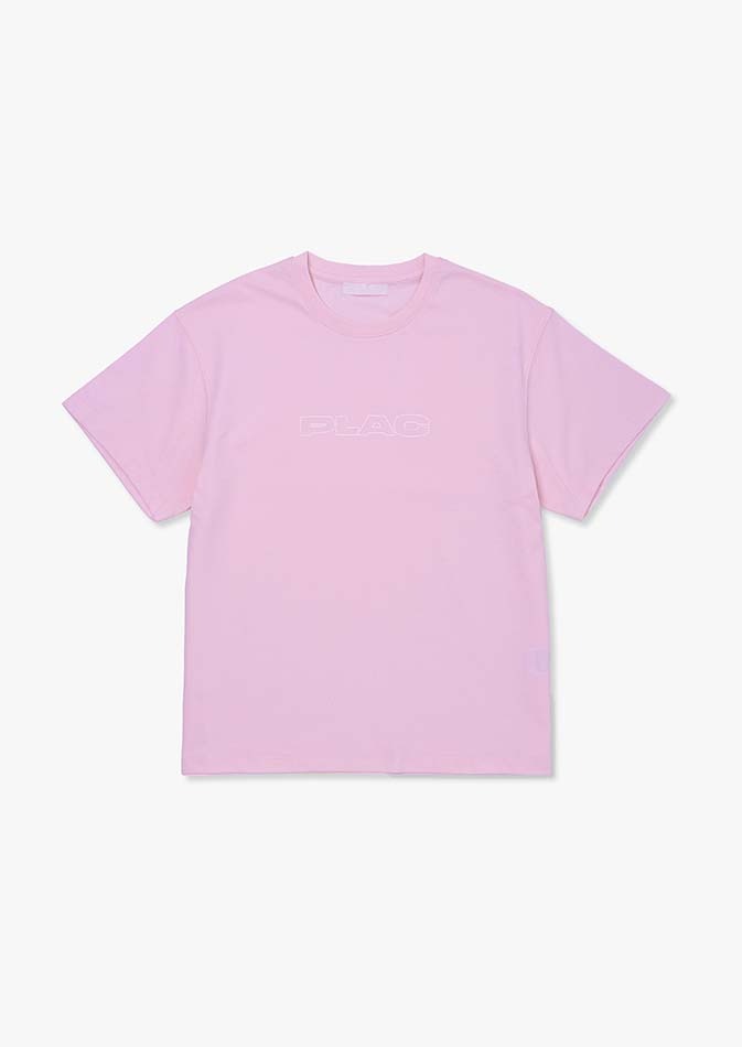 [차정원 착용]루즈핏 로고 반팔 티셔츠 핑크